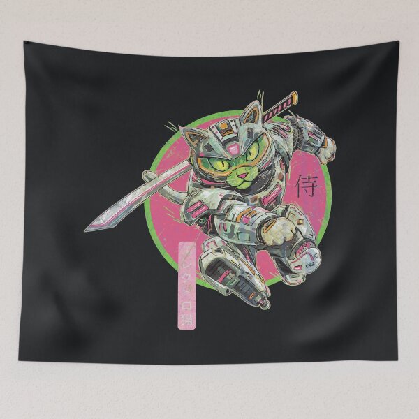 Item preview, Cat Samurai Warrior  designed and sold by T Style.