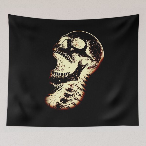 Item preview, skull (in black) designed and sold by zaratte.