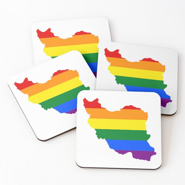 Item preview, LGBT Flag Map of Iran  designed and sold by abbeyz71.