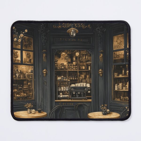 Item preview, Moody Parisian Café Entrance designed and sold by EverpageStudio.