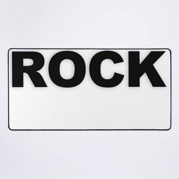 Item preview, ROCK — Black Minimal Bold Type Statement designed and sold by WORDPAUSE.
