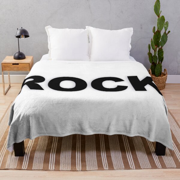 Item preview, ROCK — Black Minimal Bold Type Statement designed and sold by WORDPAUSE.