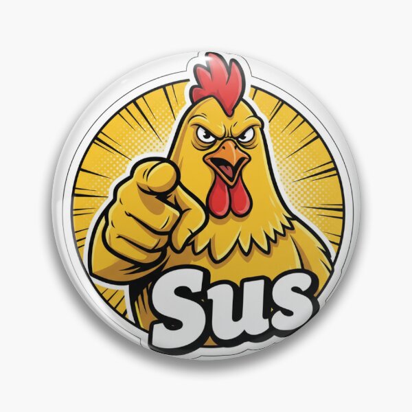 Item preview, Sus Chicken Sticker designed and sold by ChloeDesigns401.