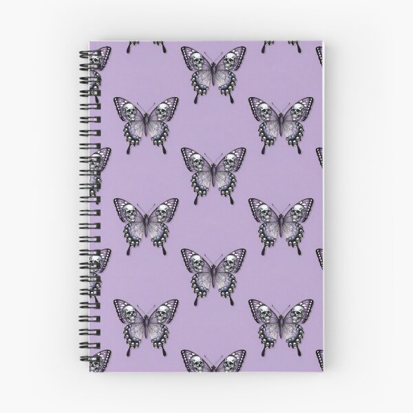 Item preview, Butterfly with Silver Skulls designed and sold by LauraMK.
