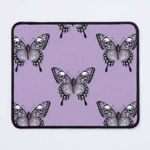 Item preview, Butterfly with Silver Skulls designed and sold by LauraMK.