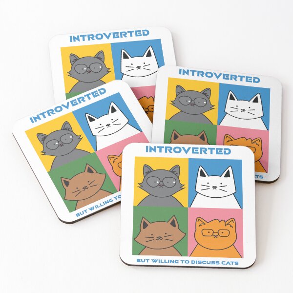 Item preview, INTROVERTED CAT LOVER designed and sold by Gerontar.