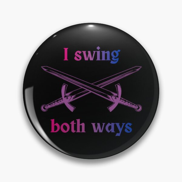 Item preview, "I Swing Both Ways" Bi Pride Swords designed and sold by gswhite.
