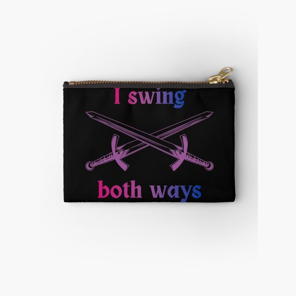 Item preview, "I Swing Both Ways" Bi Pride Swords designed and sold by gswhite.