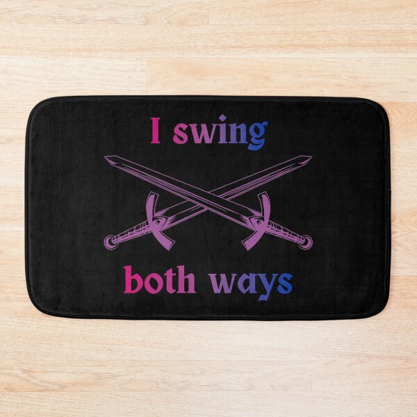 Item preview, "I Swing Both Ways" Bi Pride Swords designed and sold by gswhite.