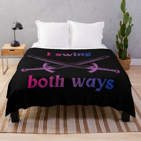 Item preview, "I Swing Both Ways" Bi Pride Swords designed and sold by gswhite.