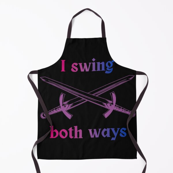 Item preview, "I Swing Both Ways" Bi Pride Swords designed and sold by gswhite.