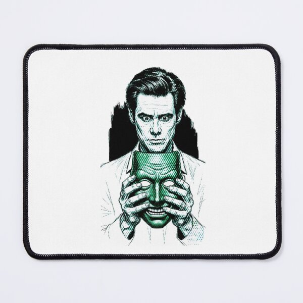 Item preview, Masque Vert – Illustration Dramatique en Noir et Blanc designed and sold by Wawan35200.