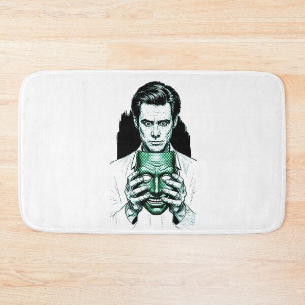 Item preview, Masque Vert – Illustration Dramatique en Noir et Blanc designed and sold by Wawan35200.