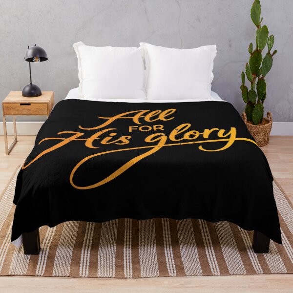 Item preview, All for His Glory – Christian Faith Worship Quote designed and sold by Verse & Vibes.