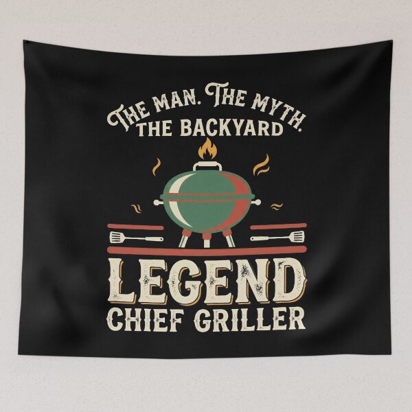 Item preview, The Man The Myth The Backyard Legend Chief Griller designed and sold by Emmatshirt1.