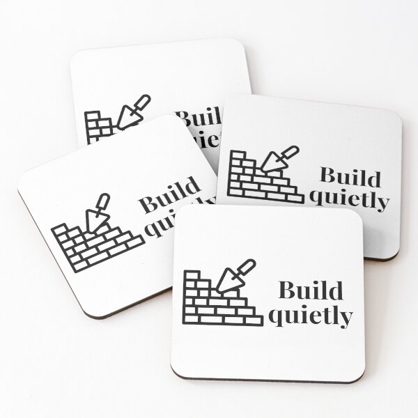 Item preview, Build Quietly – Minimalist Motivation Quote designed and sold by AXIS-EQUILIBRIO.
