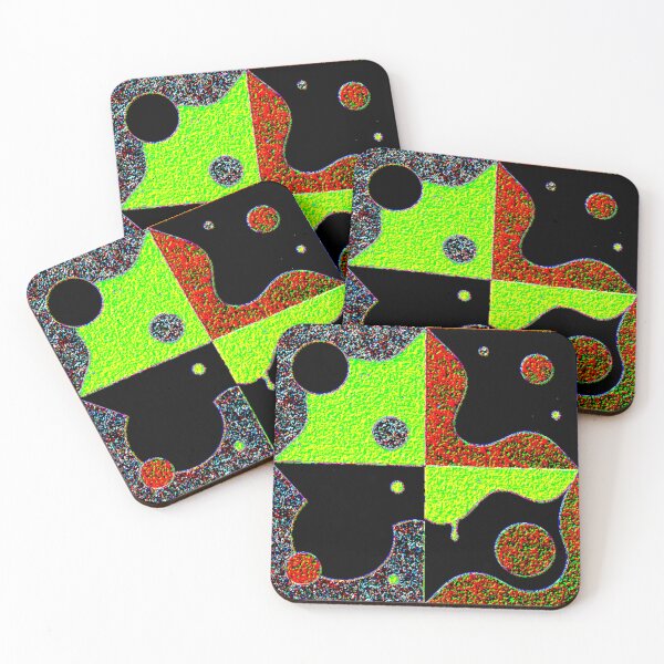 Item preview, dynamic quadrant dark electrize 19 colorful geometric abstract design designed and sold by SmashingDeals.