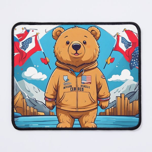 Item preview, cute bear at the Olympics designed and sold by Karaz's Animal Kingdom.