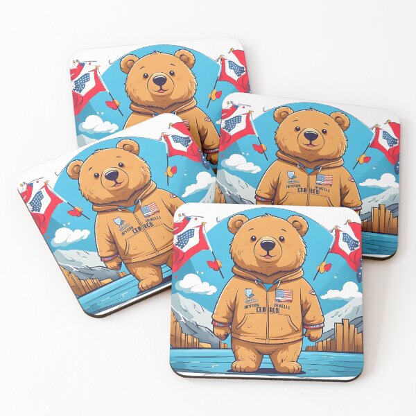 Item preview, cute bear at the Olympics designed and sold by Karaz's Animal Kingdom.