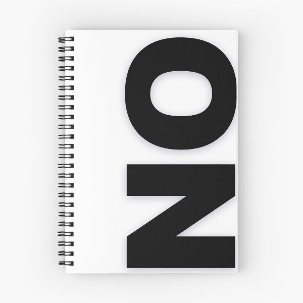 Item preview, NO — Black Minimal Bold Type Statement designed and sold by WORDPAUSE.