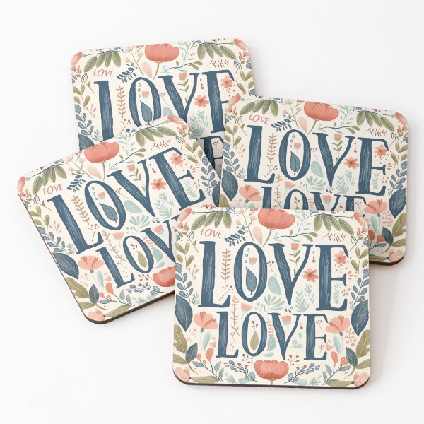 Item preview, Love Calligraphy designed and sold by bubblyrainbow.