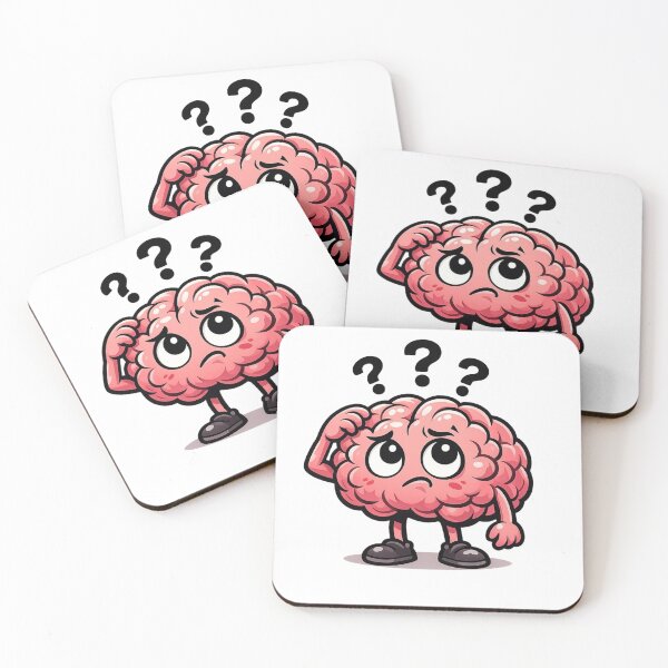 Item preview, Confused Brain Cartoon Vector Illustration – Funny Overthinking Meme Design designed and sold by MOTAS FASHION .