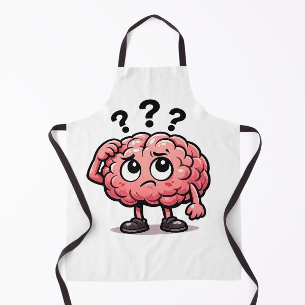 Item preview, Confused Brain Cartoon Vector Illustration – Funny Overthinking Meme Design designed and sold by MOTAS Graphics .