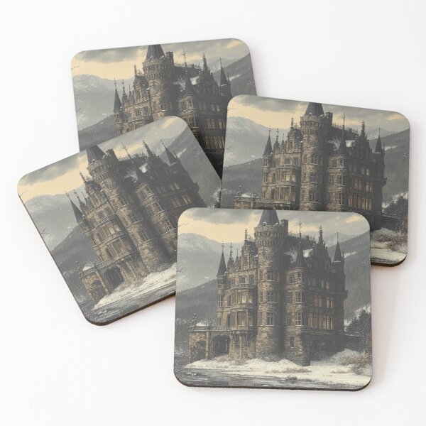 Item preview, Winter Gothic Castle in the Mountains designed and sold by EverpageStudio.