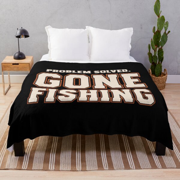 Item preview, Problem Solved Gone Fishing Funny Fishing Humor designed and sold by Emmatshirt1.