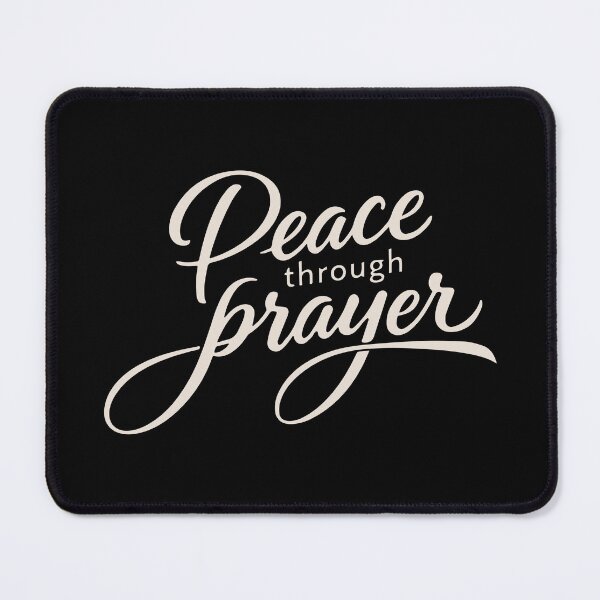 Item preview, Peace Through Prayers – Christian Faith Inspirational Quote designed and sold by Verse & Vibes.