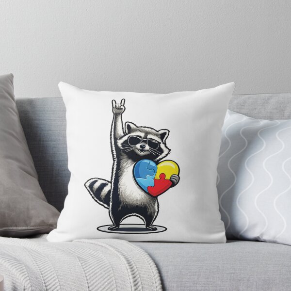 Item preview, Funny Raccoon Rock On Tism Men Women Kids, Autism designed and sold by TynesDesign.