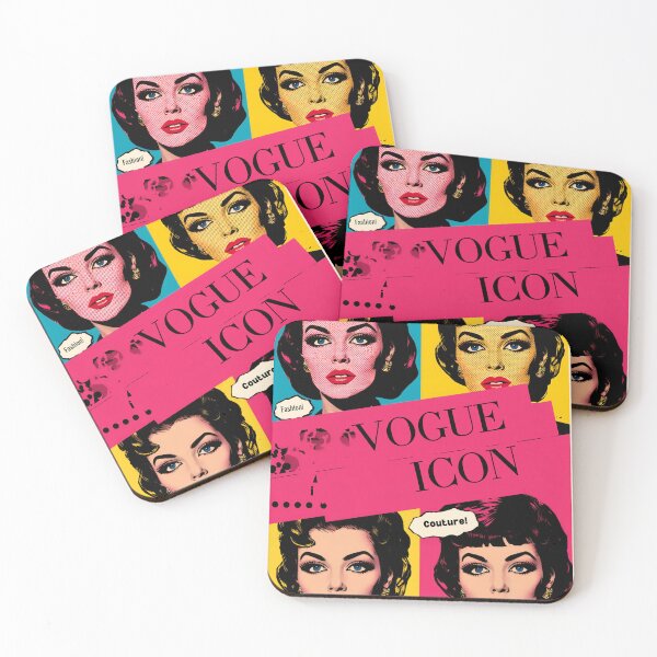 Item preview, Vogue Pop Art Wall Print – Iconic Vintage Fashion Face 4 Panel Andy Warhol Style designed and sold by Mr.Warhol.