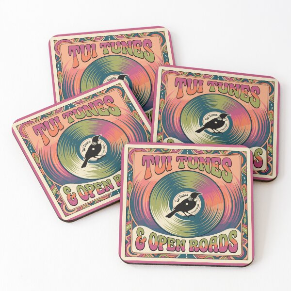 Item preview, Tui Tunes & Open Roads – Retro 70s NZ Bird Psychedelic Road Trip Design designed and sold by MvuuStudio.