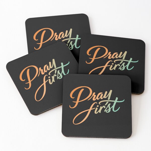 Item preview, Pray First – Bold Christian Faith Reminder designed and sold by Verse & Vibes.