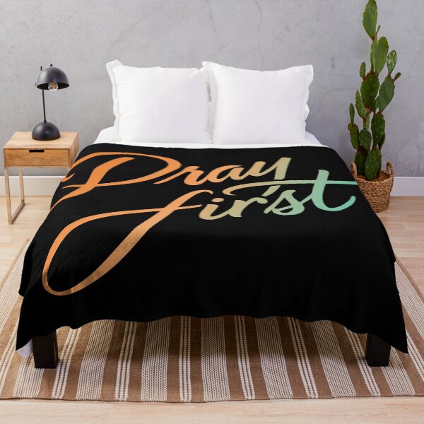 Item preview, Pray First – Bold Christian Faith Reminder designed and sold by Verse & Vibes.
