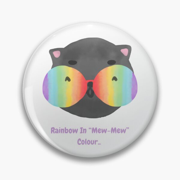 Item preview, Rainbow Cat T-shirt – Cute Kawaii Kitty with Sunglasses | “Rainbow in Mew-Mew Colours MARKO™ designed and sold by Mr.Warhol.
