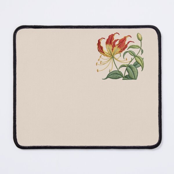 Item preview, Embroidered Flame Lily Vine – Faux Stitch Floral designed and sold by MvuuStudio.