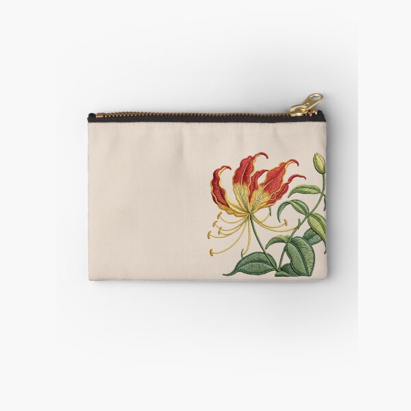 Item preview, Embroidered Flame Lily Vine – Faux Stitch Floral designed and sold by MvuuStudio.