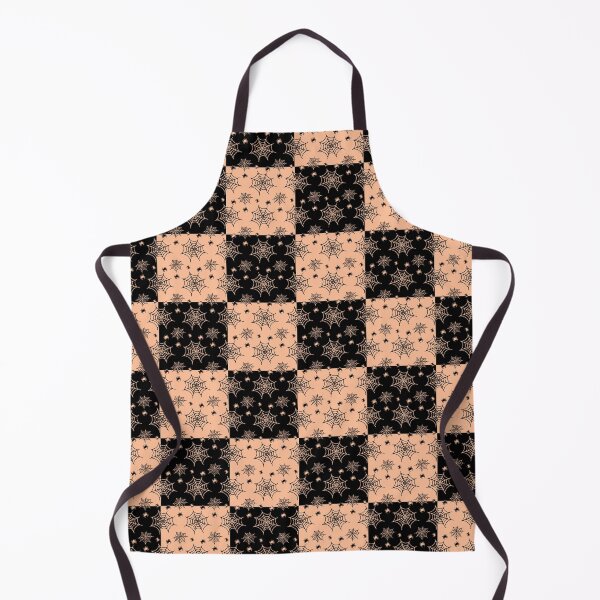 Item preview, Black and apricot interchange web pattern designed and sold by serenebookworm.