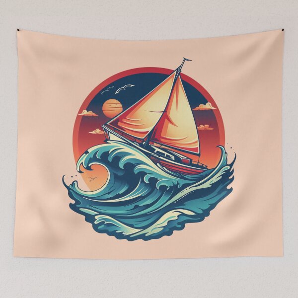 Item preview, Sunset Big Wave designed and sold by bubblyrainbow.