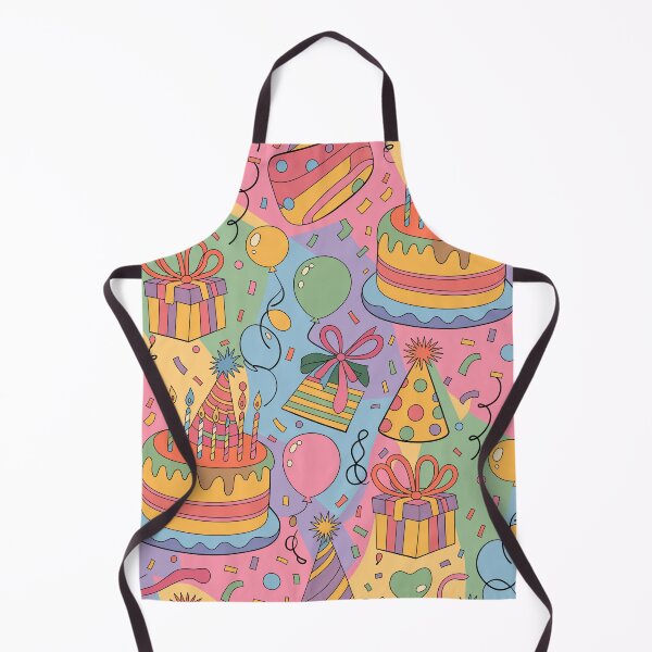 Item preview, Vibrant Birthday Celebration Pattern - Colorful Cakes, Balloons & Confetti designed and sold by Midnight Veil Designs.