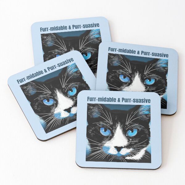 Item preview, Furr-midable & Purr-suasive Funny Cat designed and sold by Sachie's Studio.