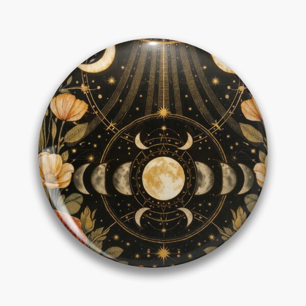 Item preview, Burnt Coral Olive Green Moonlit Garden designed and sold by scicilysimonee.