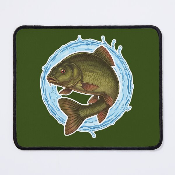 Item preview, Tench Fish Water Splash Illustration designed and sold by EimSol.