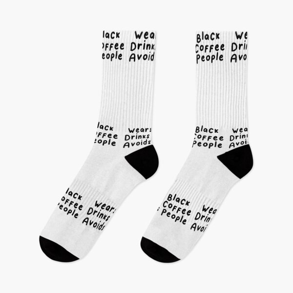 Item preview, Wears Black Drinks Coffee Avoids People Funny Saying designed and sold by BHMARTS.