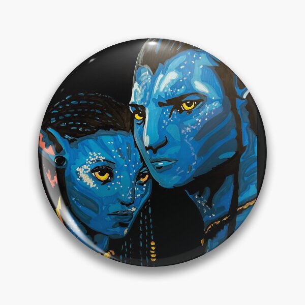 Item preview, Cosmic Blue Avatar Couple – Sci-Fi Fantasy Portrait Art designed and sold by Portrait Haven.
