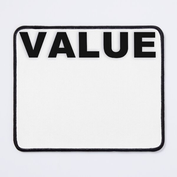 Item preview, VALUE — Black Minimal Bold Type Statement designed and sold by WORDPAUSE.