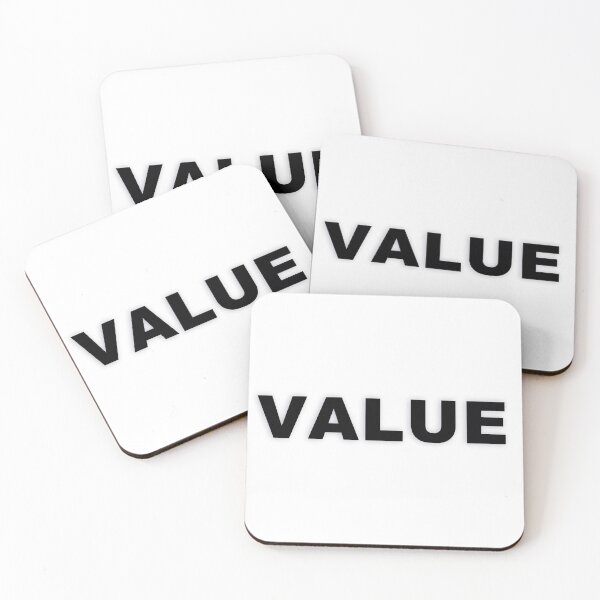 Item preview, VALUE — Black Minimal Bold Type Statement designed and sold by WORDPAUSE.