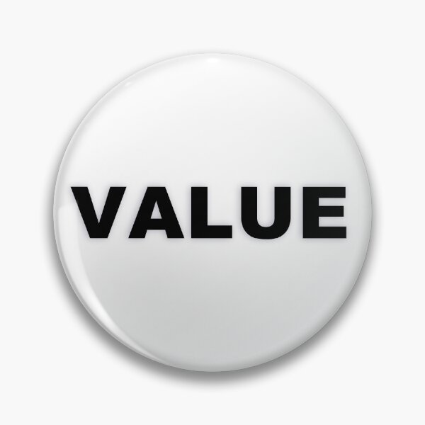 Item preview, VALUE — Black Minimal Bold Type Statement designed and sold by WORDPAUSE.