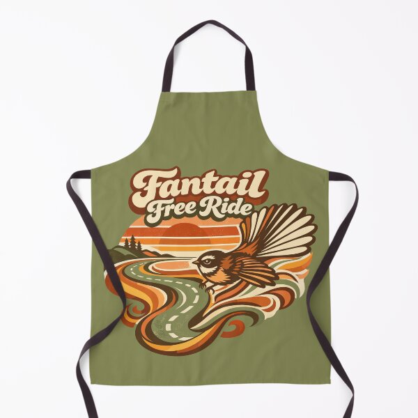 Item preview, Fantail Free Ride – Retro 70s Pīwakawaka Road Trip Sunset Design designed and sold by MvuuStudio.